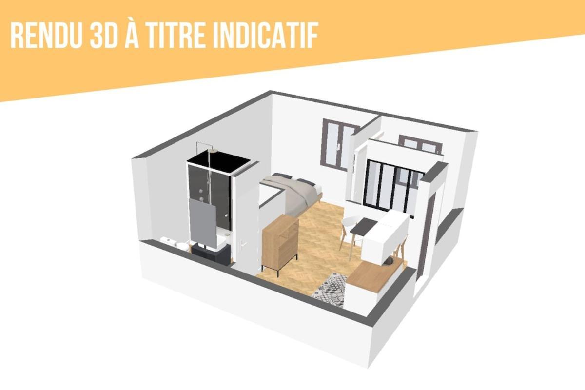 Grand Studio Avec Espace De Travail Toulouse Exterior photo