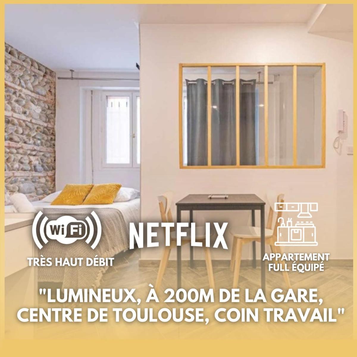 Grand Studio Avec Espace De Travail Toulouse Exterior photo